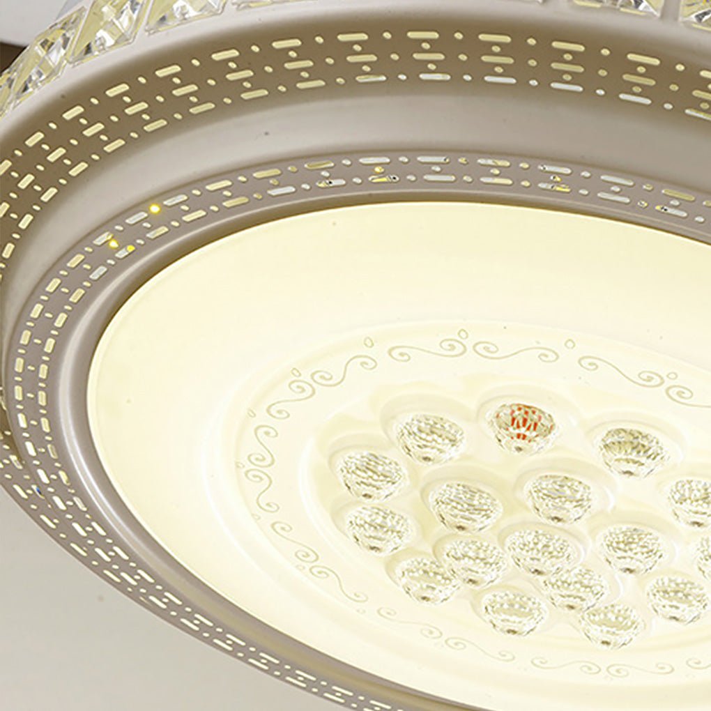 Intelligent Frequency Conversion Dimming LED Ceiling Invisible Fan Chandelier