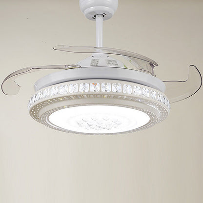 Intelligent Frequency Conversion Dimming LED Ceiling Invisible Fan Chandelier