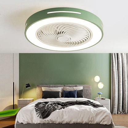 Inverter Bladeless Ceiling Fans Light Intelligent Ceiling Fan Lamp with Remote Control Wind-guiding