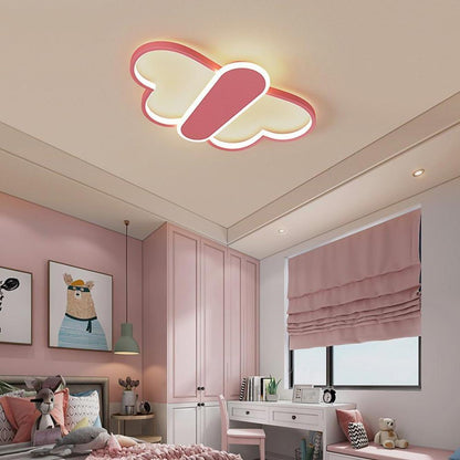 Cartoon Butterflies Shaped LED Dimmable with Remote Modern Ceiling Lights