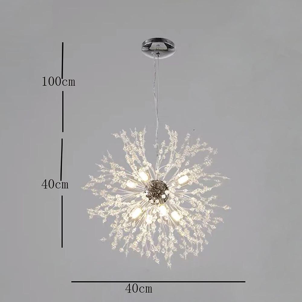 Innovative Modern Globe Design dandelion Chandelier Crystal Metal Ceiling Light