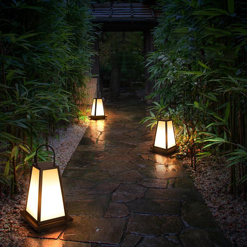 Waterproof LED Black Retro Outdoor Light Lanterns Garden Lights