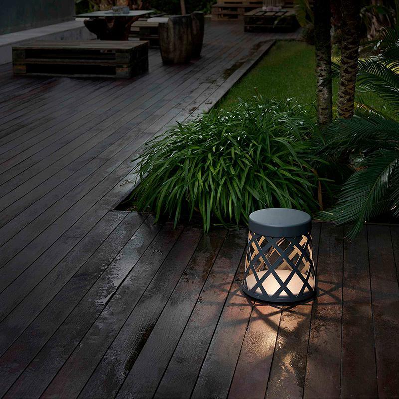 Stool Waterproof LED Aluminum Black Modern Outdoor Light Lanterns Lawn Lamp