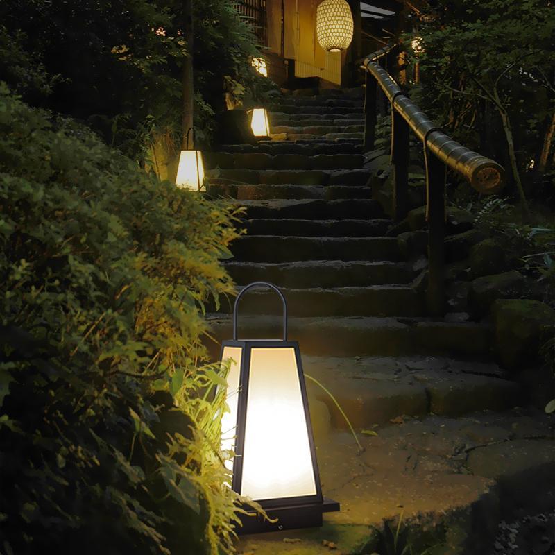 Waterproof LED Black Retro Outdoor Light Lanterns Garden Lights