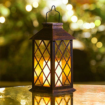 Retro Waterproof LED Bronze Antique Outdoor Lanterns Solar Lights Lamp