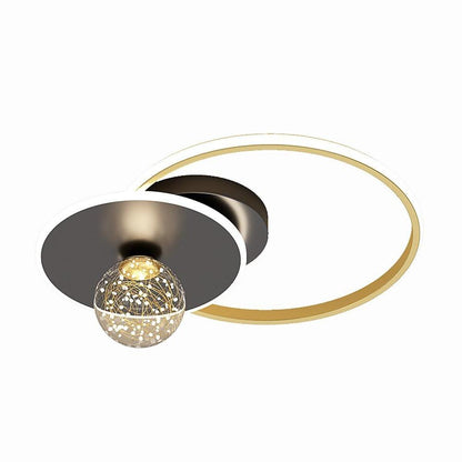 Geometric Circles Globe LED Modern Ceiling Lights Flush Mount Lighting