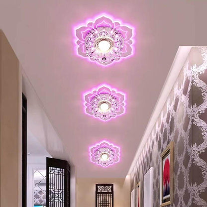 Floral Ornate LED Flush Mount Ceiling Light for Baby Kids