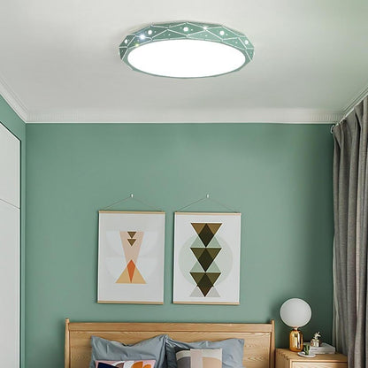 Circular Flush Mount Drum Light LED Ceiling Light