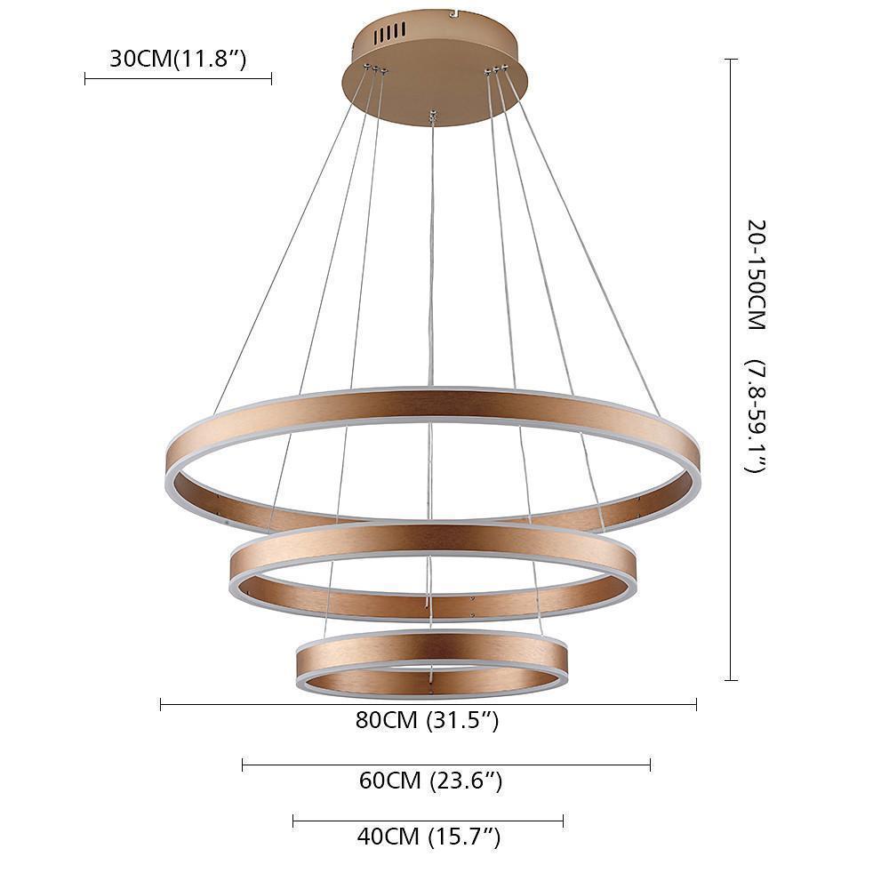 Modern Circle Foyer Chandelier Ideas Aluminum Kitchen Dining Room Ceiling Light