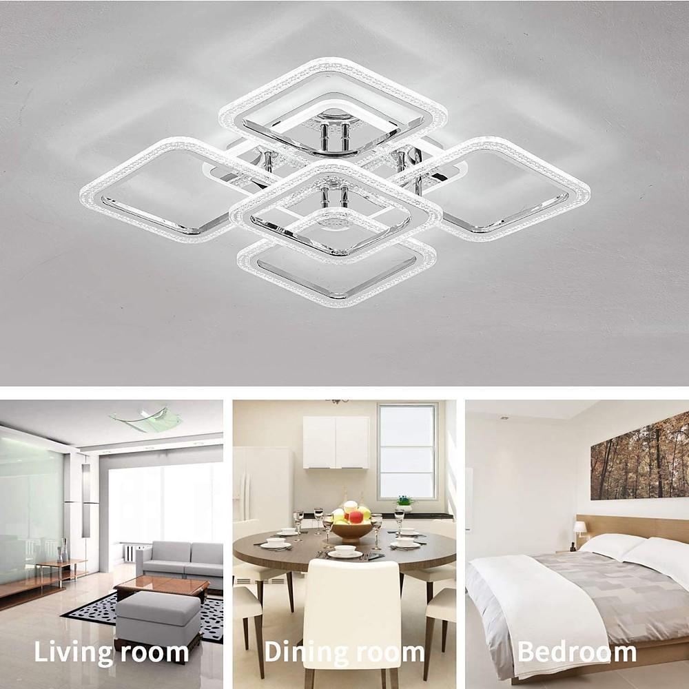 5 Square LED Modern Ceiling Lights Fixture Flush Mount Lighting Ceiling Lamp