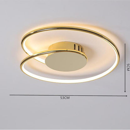 Unusual Flush Mount Ceiling Light Circular Metal Silica Gel LED Light