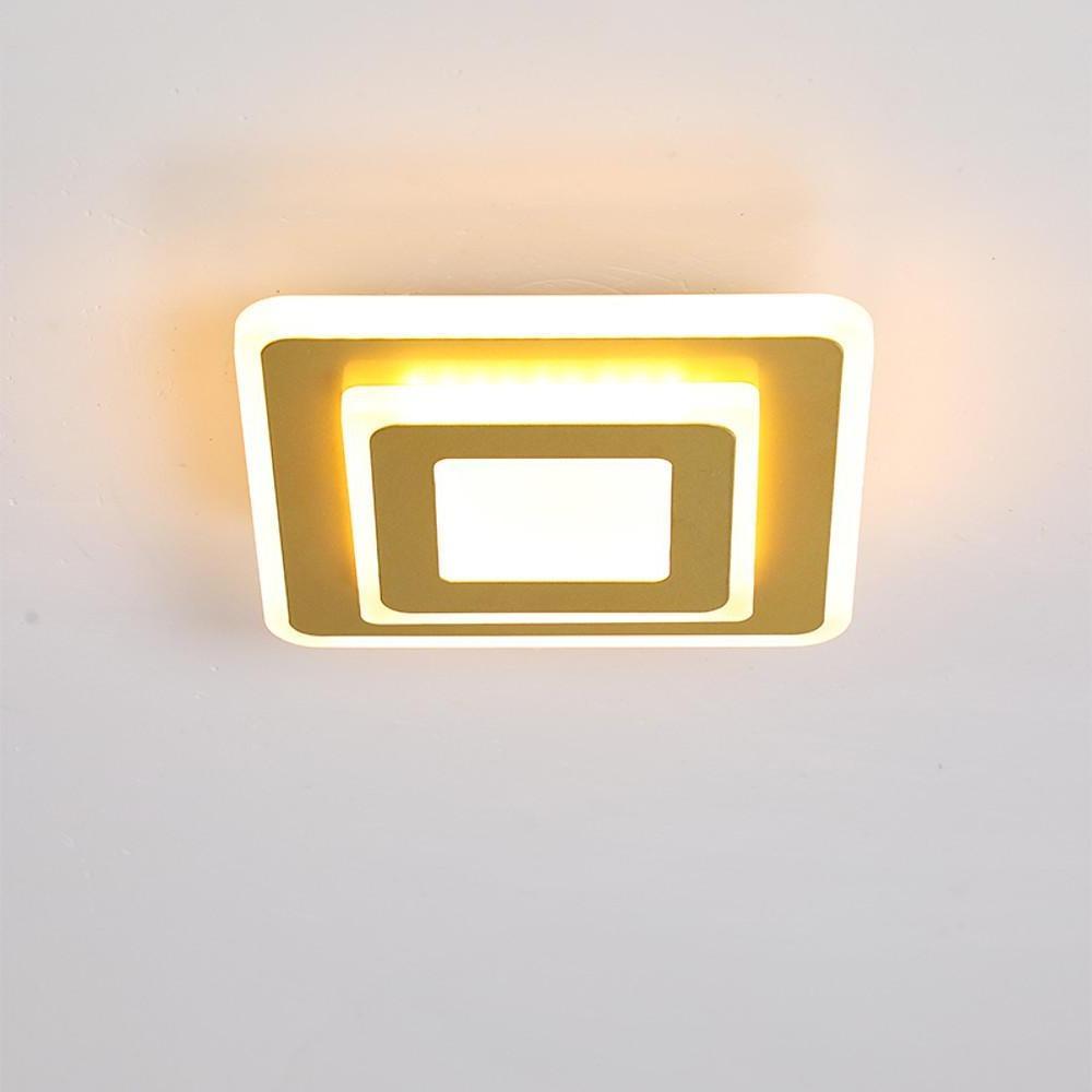 Multi Square LED Flush Mount Ceiling Fixture Light for Hallway Entryway