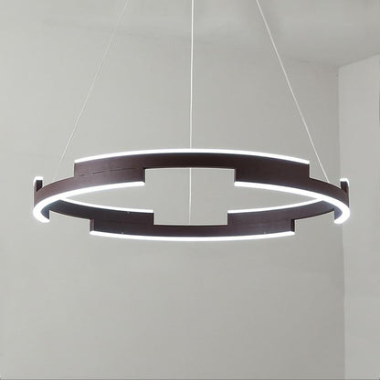 Geometrical Circular LED Modern Chandeliers Kitchen Island Lighting