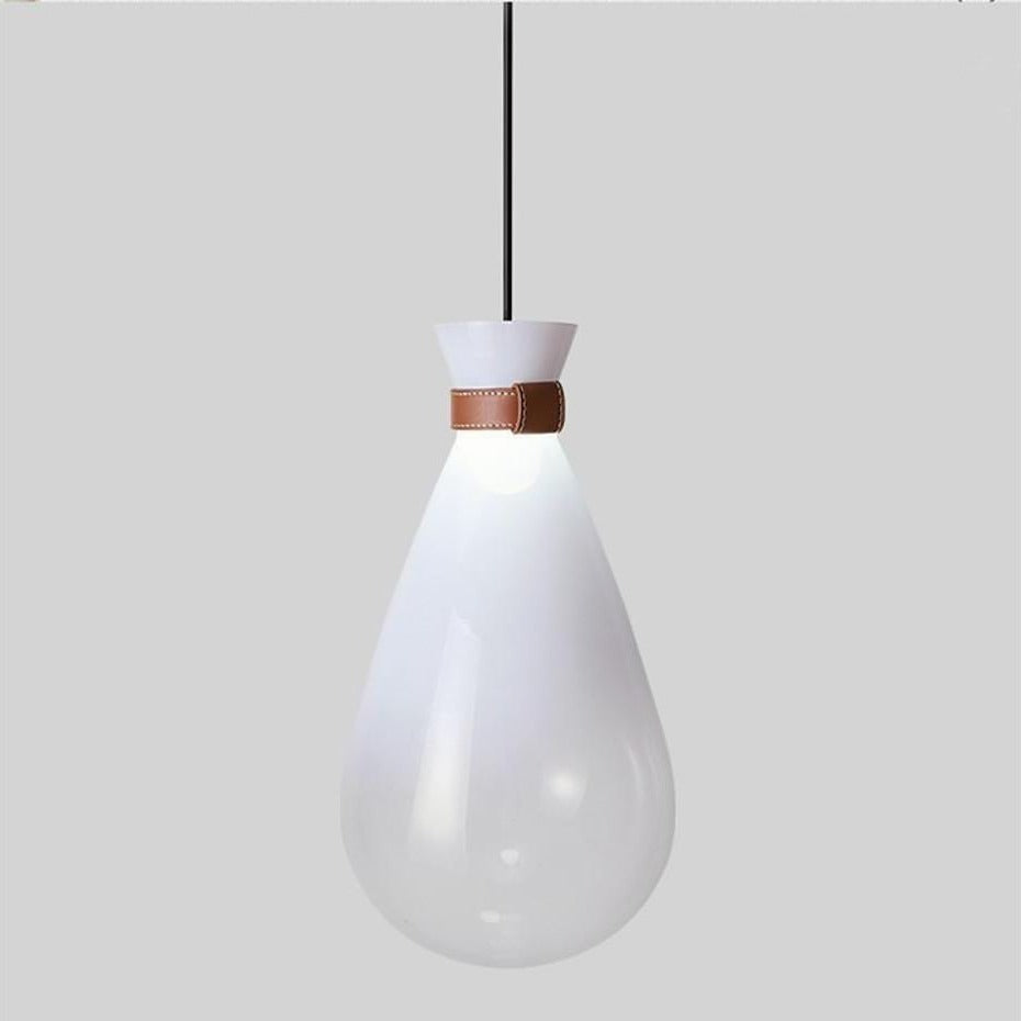 Industrial Teardrop Pendant Light Vintage Glass Metal LED Ceiling Light