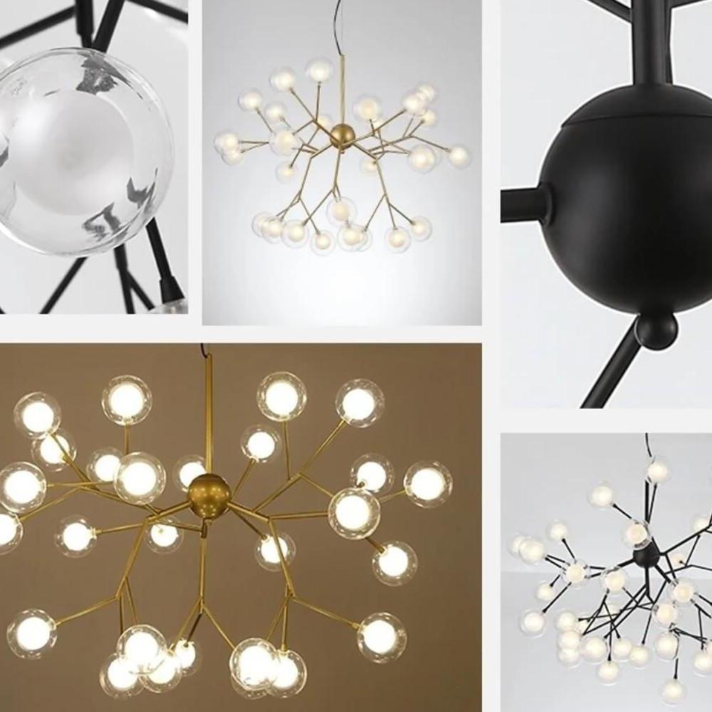 Artistic Branches Glass LED Modern Chandelier Kitchen Pendant Lighting