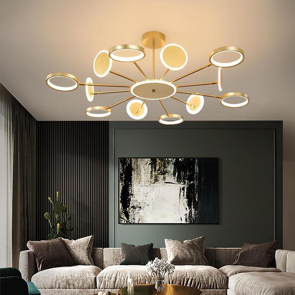 Multi Circle Design Pendant Lighting Acrylic Aluminum Alloy LED Kitchen Lighting Dining Room Lighting Ceiling Light