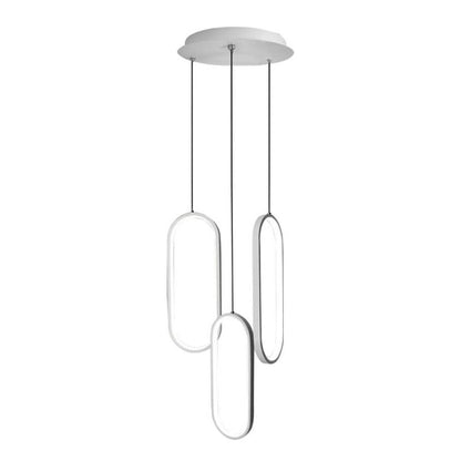 Modernist Curved 3 Rectangle Chandeliers Island Kitchen Dining Room Lighting Ceiling Light