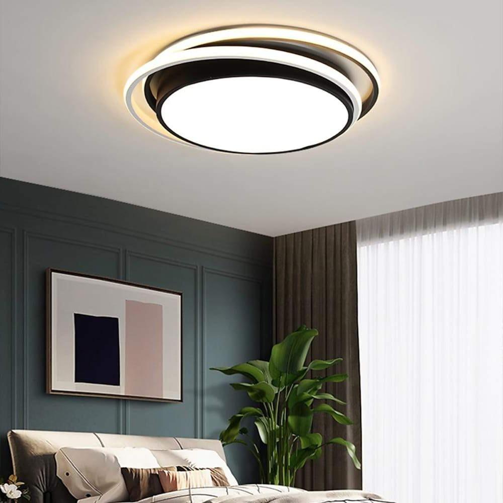 Minimalist Circular Dimmable LED Modern Flush Mount Ceiling Lighting