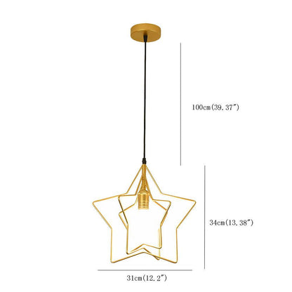 Multiple Star Shaped LED Modern Pendant Light Hanging Lamp Island Lights