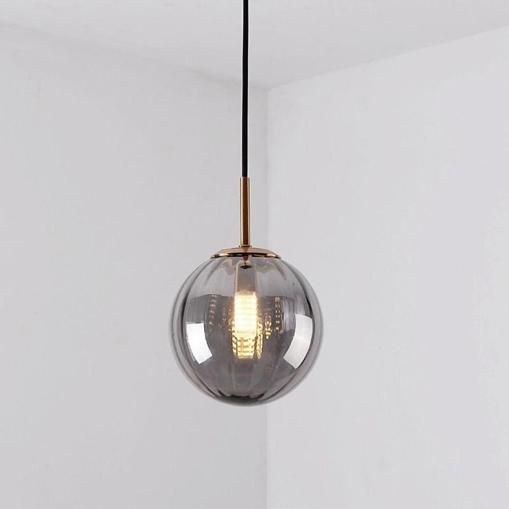 Ball-shaped Electroplated Metal Glass LED Modern Pendant Lighting