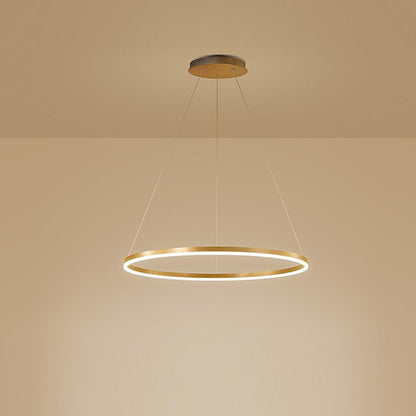 Circle LED Modern Chandelier Pendant Light Hanging Lamp Island Lights