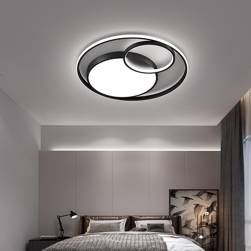 Tiered & Minimalist LED Overlapping Geometric Flush Mount Ceiling Lights