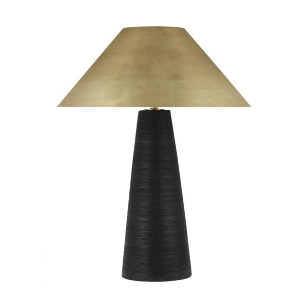 Large Table Lamp, 2-Light, LED, Natural Brass, 28.5"H (700PRTKRMBNB-LED930 70PGGHP)