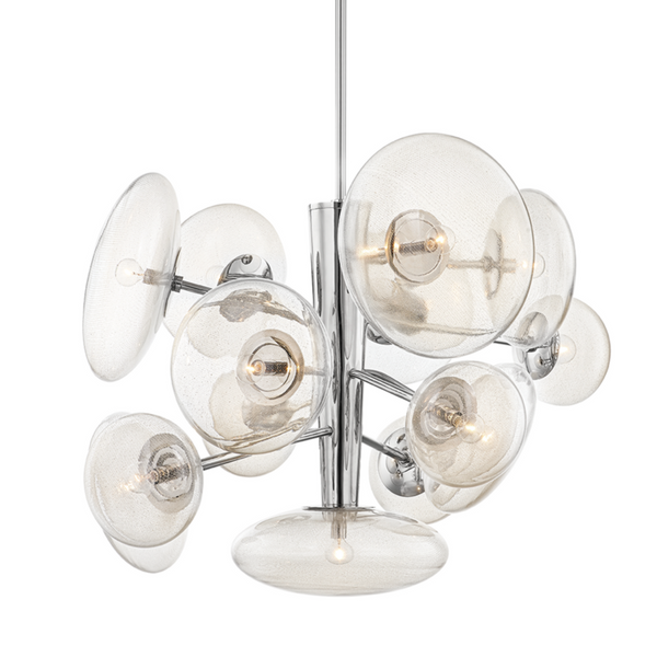 Pendant, 14-Light, Polished Nickel, 55"W (KBS1471814-PN A8G7X)