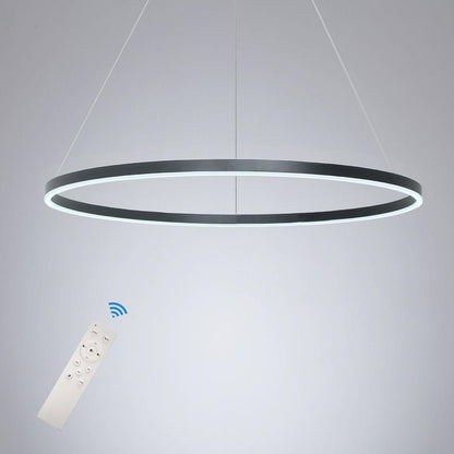 Geometric Slimline Circular Pendant Entry Light Dimmable Ceiling Light