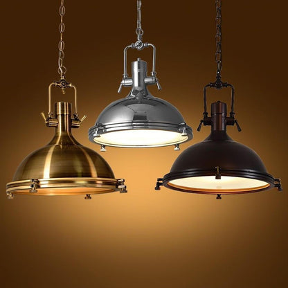 Vintage Metal Lantern Design LED Industrial Pendant Lights Chandeliers