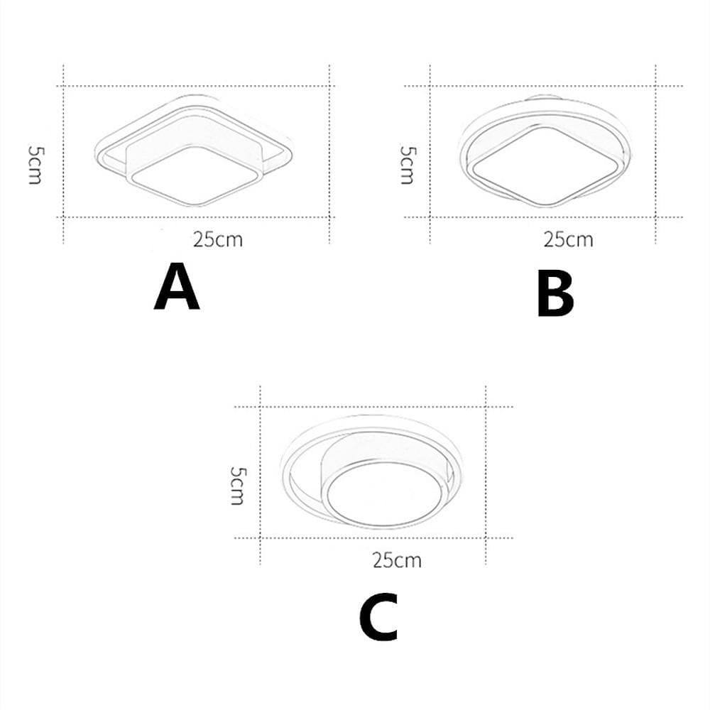 Square Circle LED Modern Flush Mount Lighting Ceiling Lights Ceiling Lamp