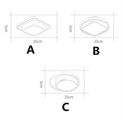 Square Circle LED Modern Flush Mount Lighting Ceiling Lights Ceiling Lamp