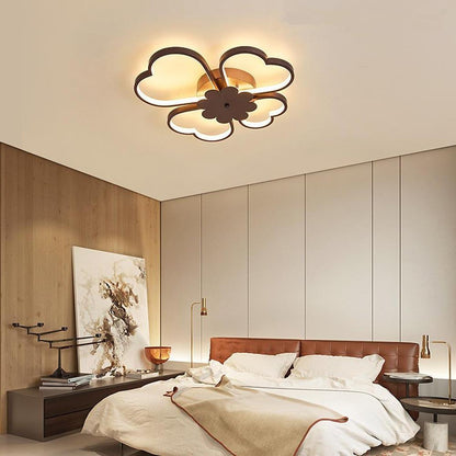 Bespoke Metal Flower LED Flush Mount Ceiling Light for Bedroom