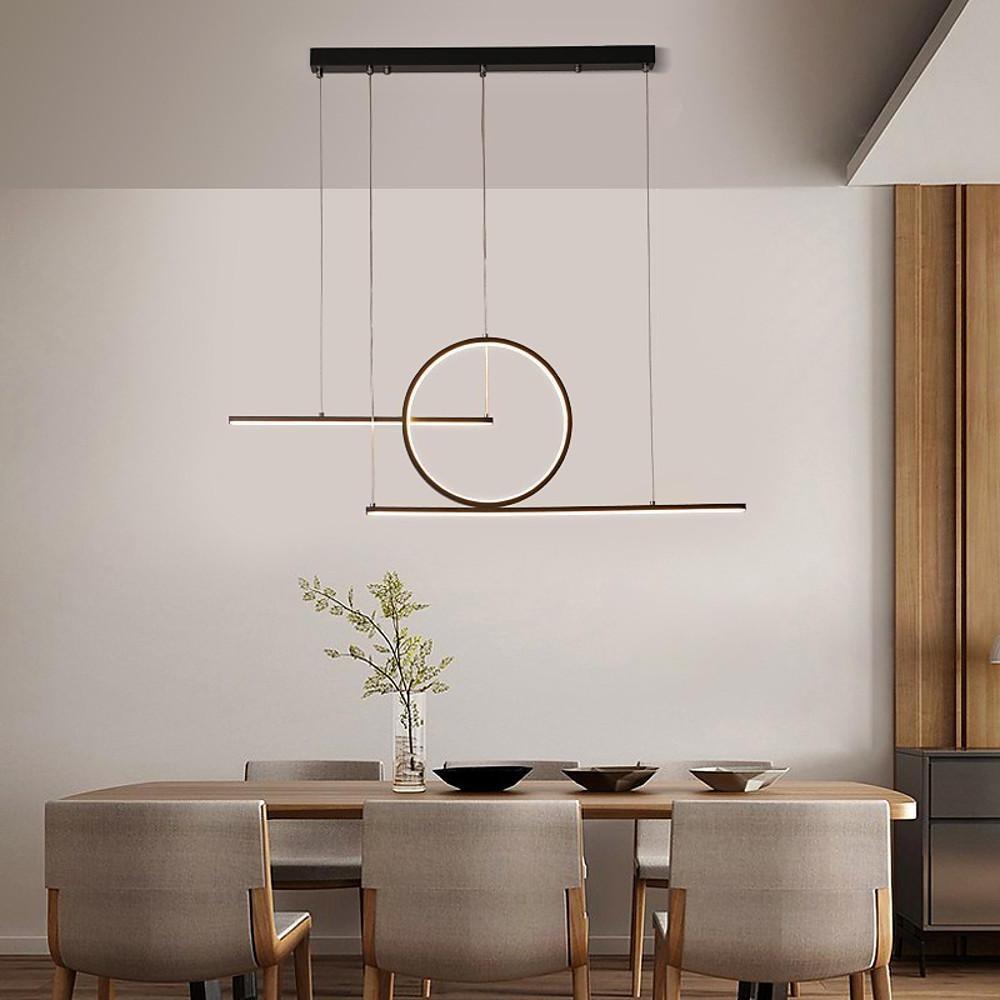 Circle Linear Design LED Modern Chandelier Hanging Ceiling Lights