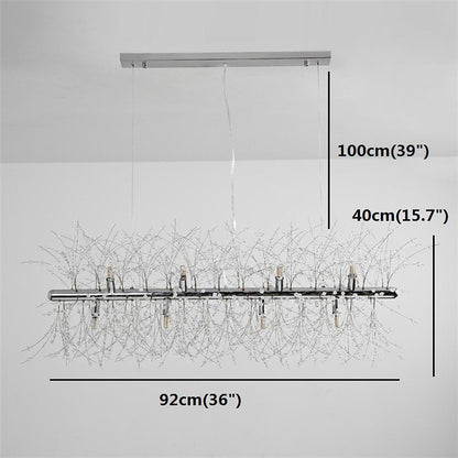 Dazzling Crystal LED Modern Chandeliers Pendant Light Hanging Lamp