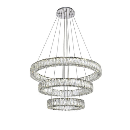 Monroe LED Chandelier in Chrome