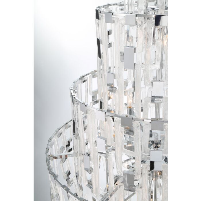 Eurofase Viviana 26-Light Chandelier in Chrome