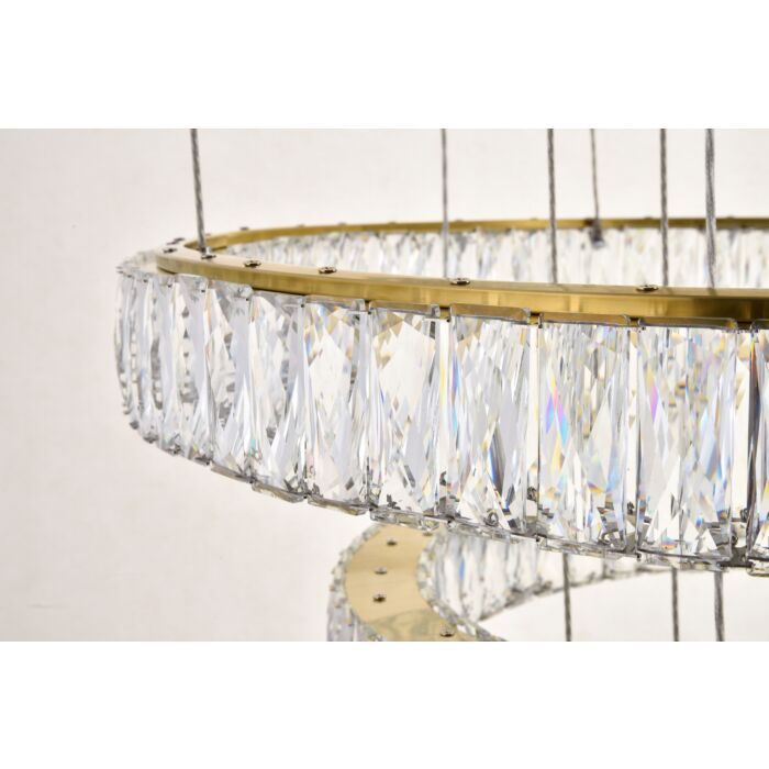 Monroe LED Chandelier in Gold