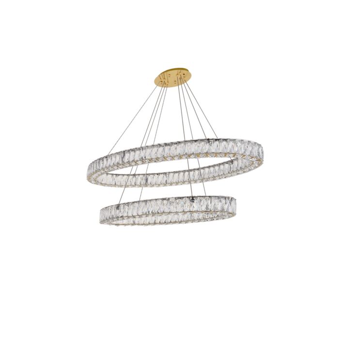 Monroe LED Chandelier in Gold