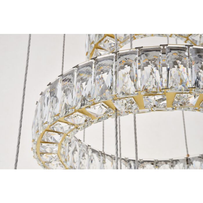 Monroe 5-Light LED Pendant in Gold