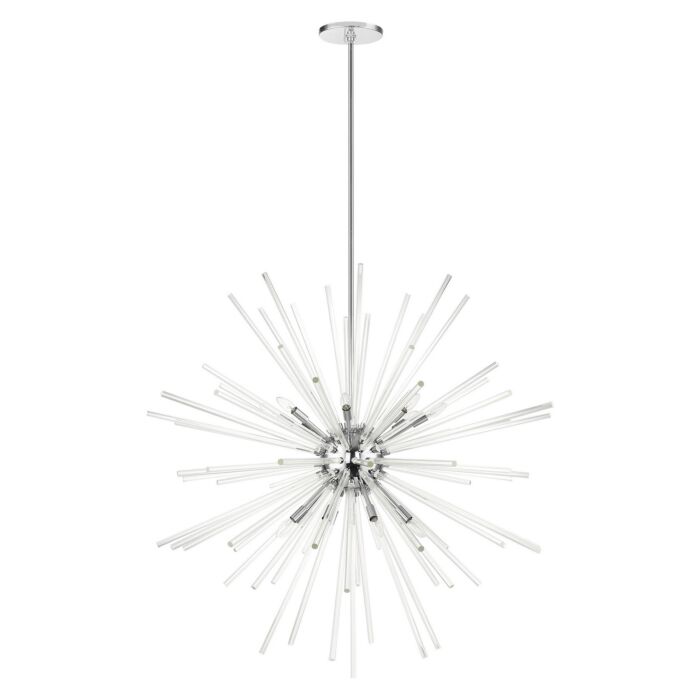 Utopia 16-Light Foyer Pendant in Polished Chrome