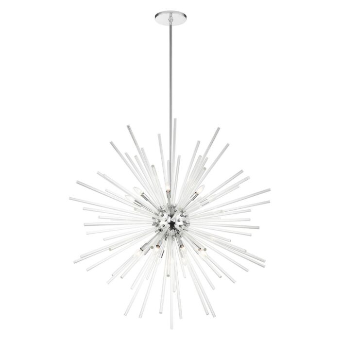 Utopia 16-Light Foyer Pendant in Polished Chrome