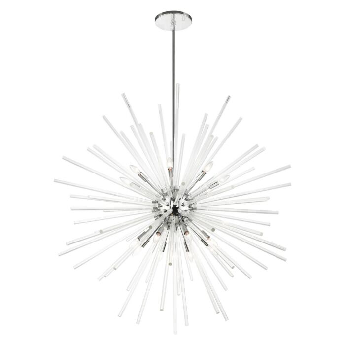 Utopia 16-Light Foyer Pendant in Polished Chrome