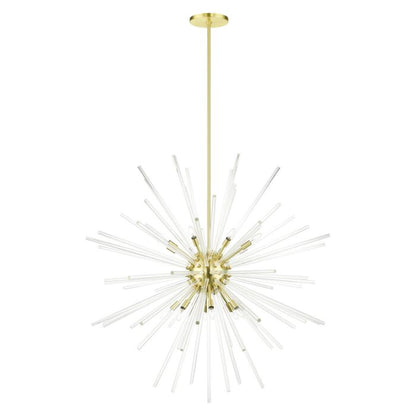 Utopia 16-Light Foyer Pendant in Satin Brass