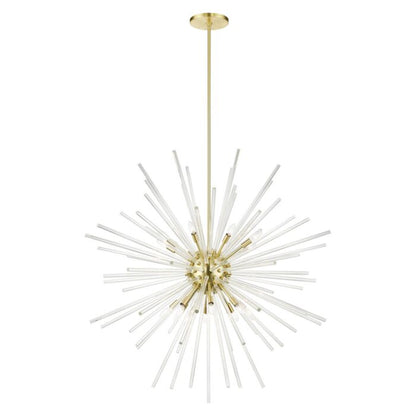 Utopia 16-Light Foyer Pendant in Satin Brass