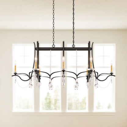 Vesca 8-Light Chandelier in Black