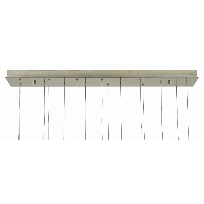 Catrice 15-Light 1Pendant in Natural Shell with Contemporary Silver Leaf