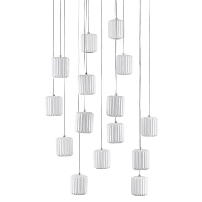 Dove 15-Light 1Pendant in White