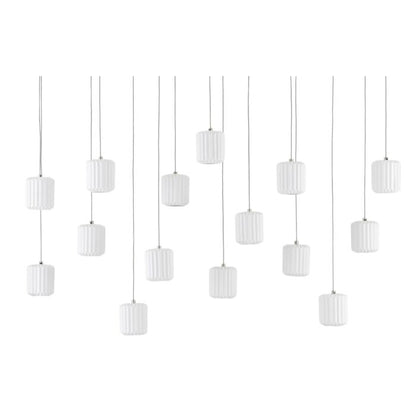 Dove 15-Light 1Pendant in White