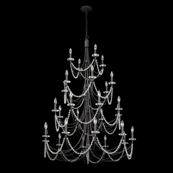 Brentwood 28-Light 2Chandelier in Carbon Black